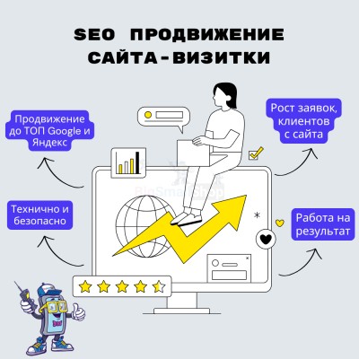 Услуга SEO продвижение сайта-визитки - купить в Воротниково